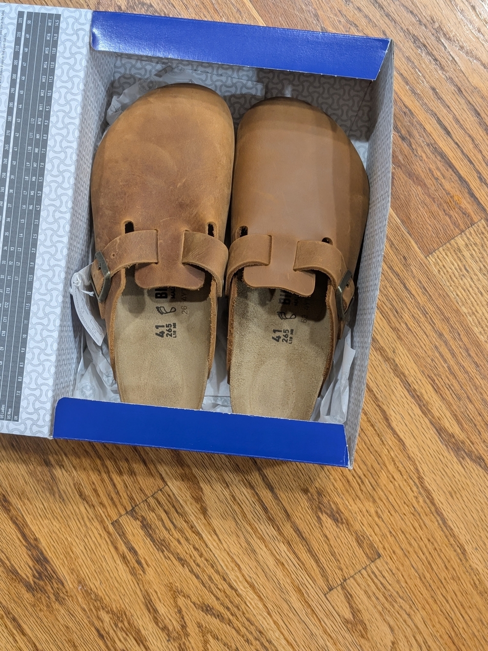 Birkenstock Brown Leather Boston Clogs